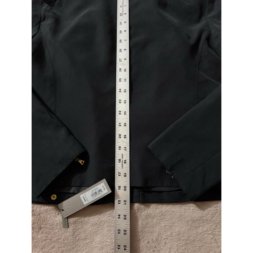 Apt. 9 Gray Moto Style Military Jacket Coat Womens Zippers Pockets Size XL P NWT - Picture 8 of 8